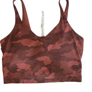 Lululemon Athletica Red Camo Sports Bra